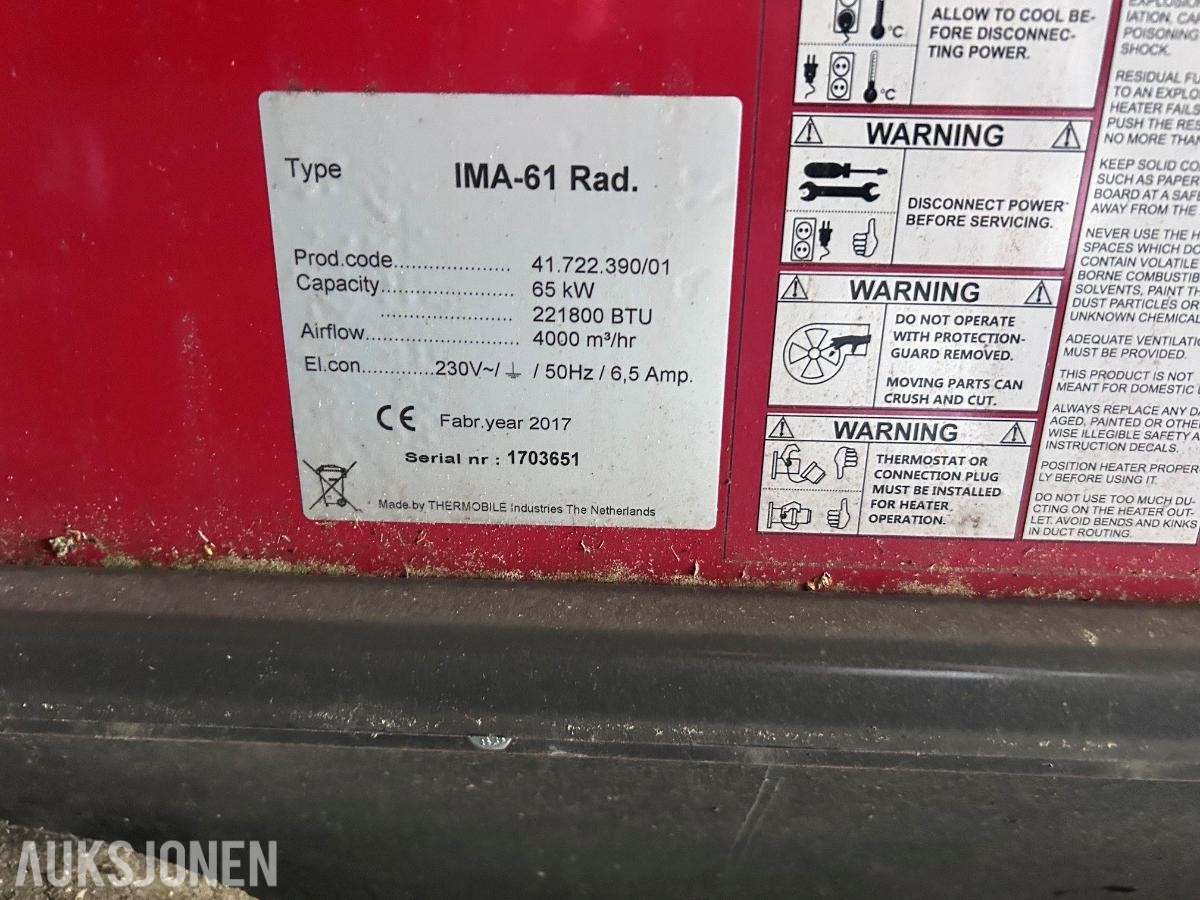 2017 Thermobile Kokoverk IMA-61 RAD